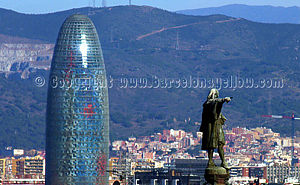 Forest fires. Smoke in air in Barcelona