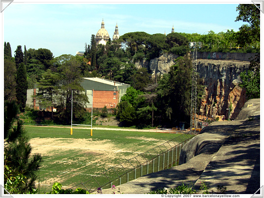 Barcelona Foixarda climbing wall Montjuic