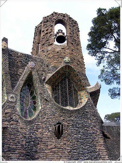 Tower at Gaudi's crypt - Colonia Guell