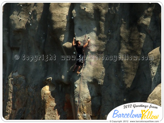 Climbing walls Montjuic Barcelona