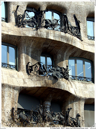 Casa Mila, La Pedrera by Gaudi in Barcelona