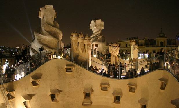 summer concerts roof La Pedrera