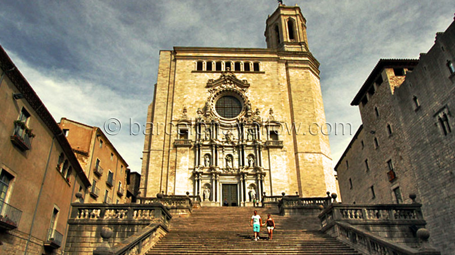 Girona Cathedral steps, Spain