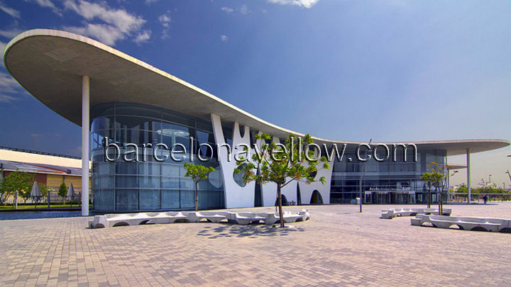 Entrance to Fira Gran Via Exhibition centre Barcelona