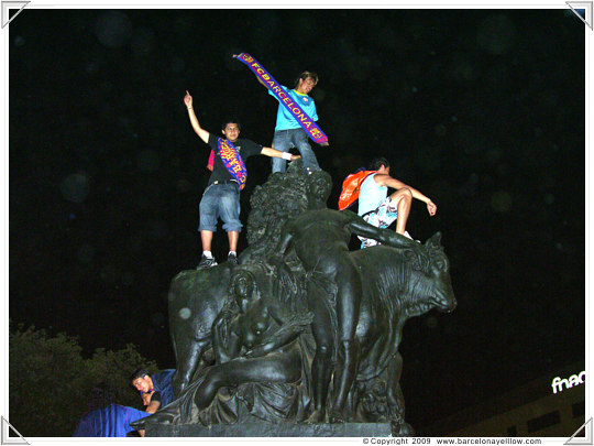 pictures barca plaza catalunya 28 may 2009