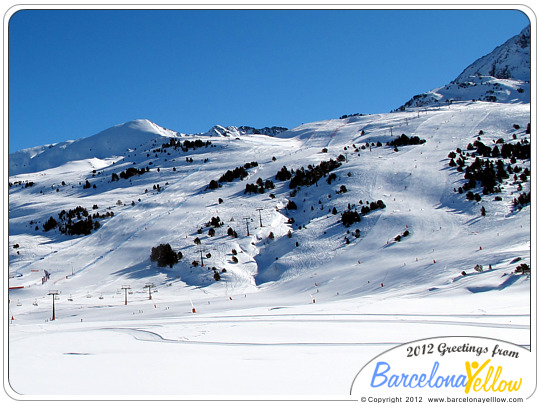 Baqueira-Beret pistes in Beret sector