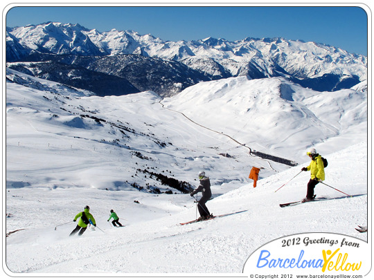 Baqueira-Beret pistes in Beret sector